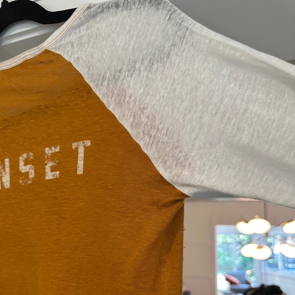 Étoile Isabel Marant Reed Baseball Jersey. 100% Distressed/Sheer Linen. Size L. - Picture 6 of 12